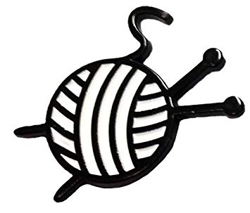 355x303 Buy Knitting Needles And Yarn Enamel Pin Online