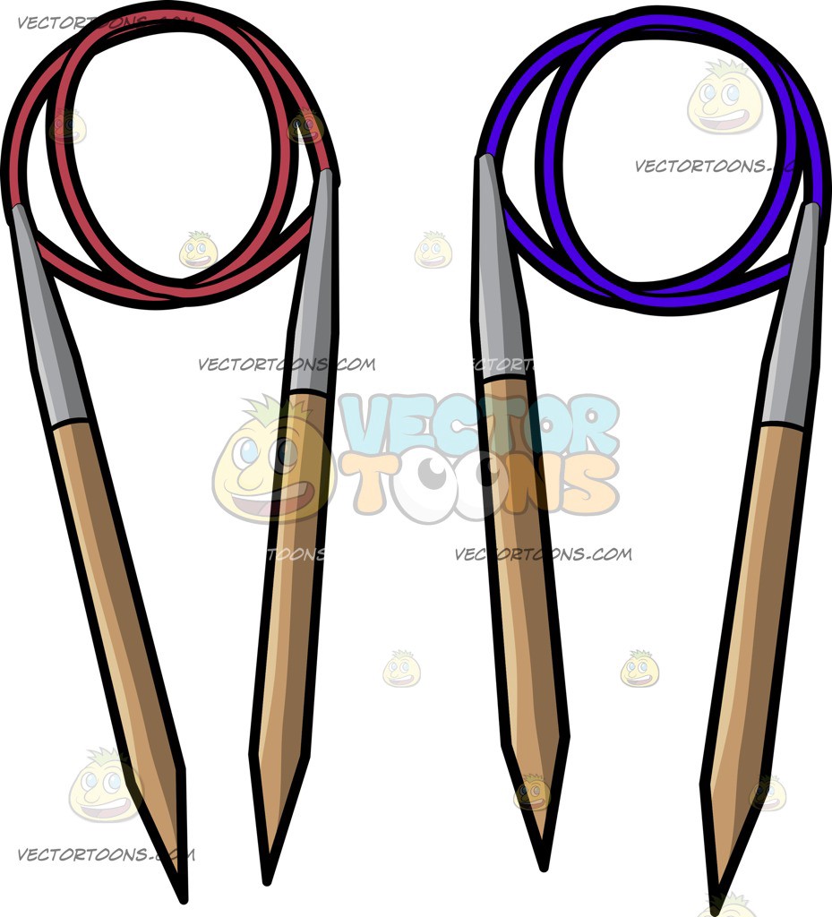 929x1024 Circular Knitting Needles Vector Toons Medium