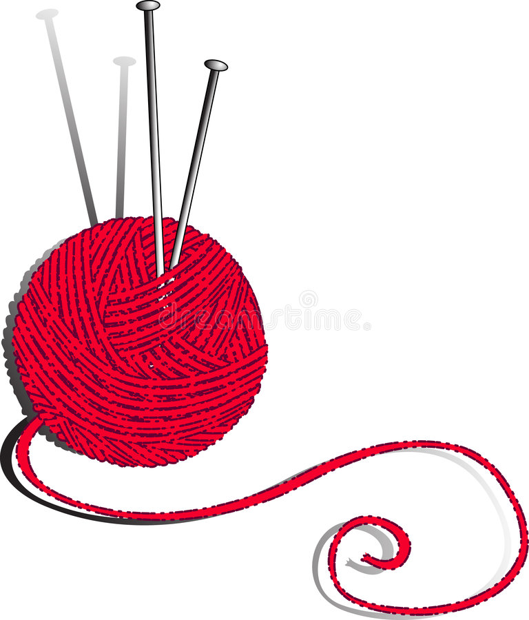 768x900 Ball Of Yarn And Knitting Needles Clipart
