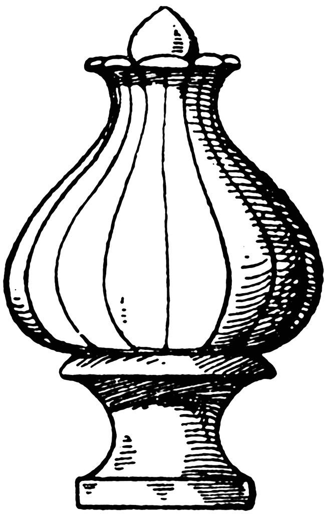 651x1024 Modern Knob Finial Clipart Etc