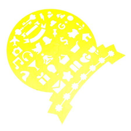 450x450 Magideal Cute Hollow Drawing Template Ruler Graffiti Drafting Tool