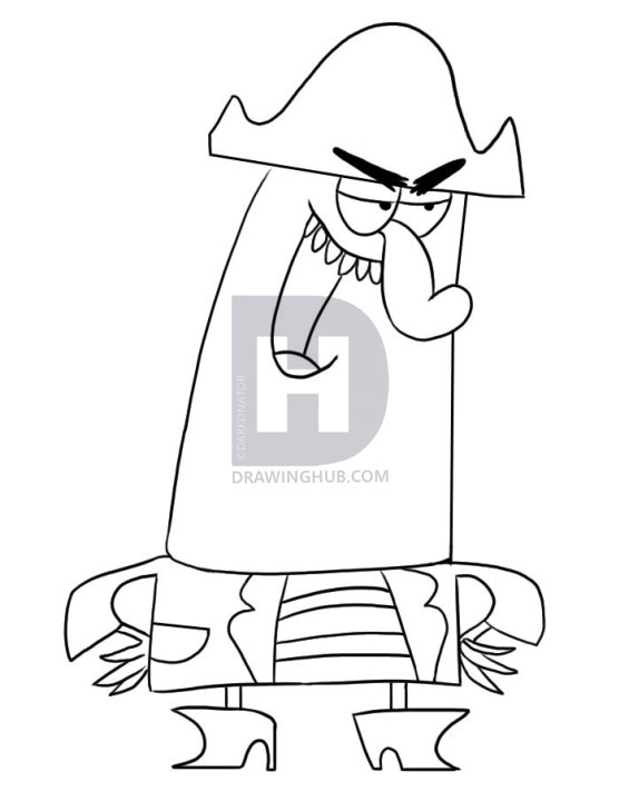 565x720 how to draw captain knuckles, step