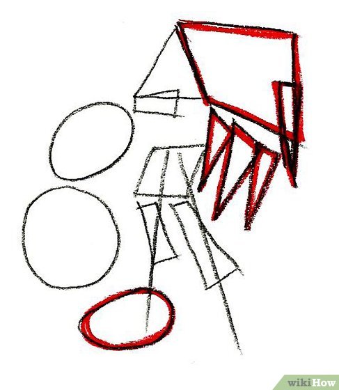 487x560 how to draw knuckles the echidna steps