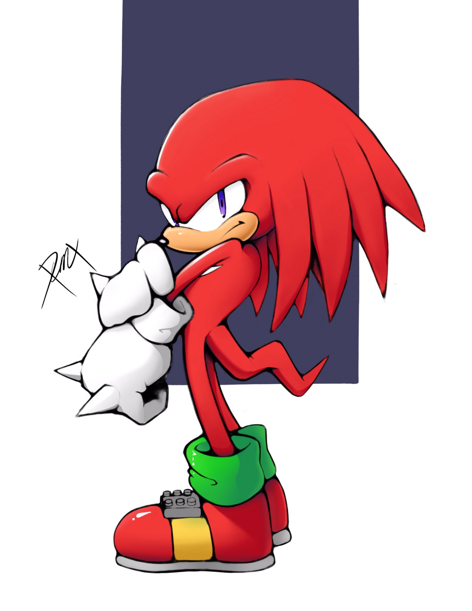 1580x2048 more sonic art, this time of knuckles drawing him was fun