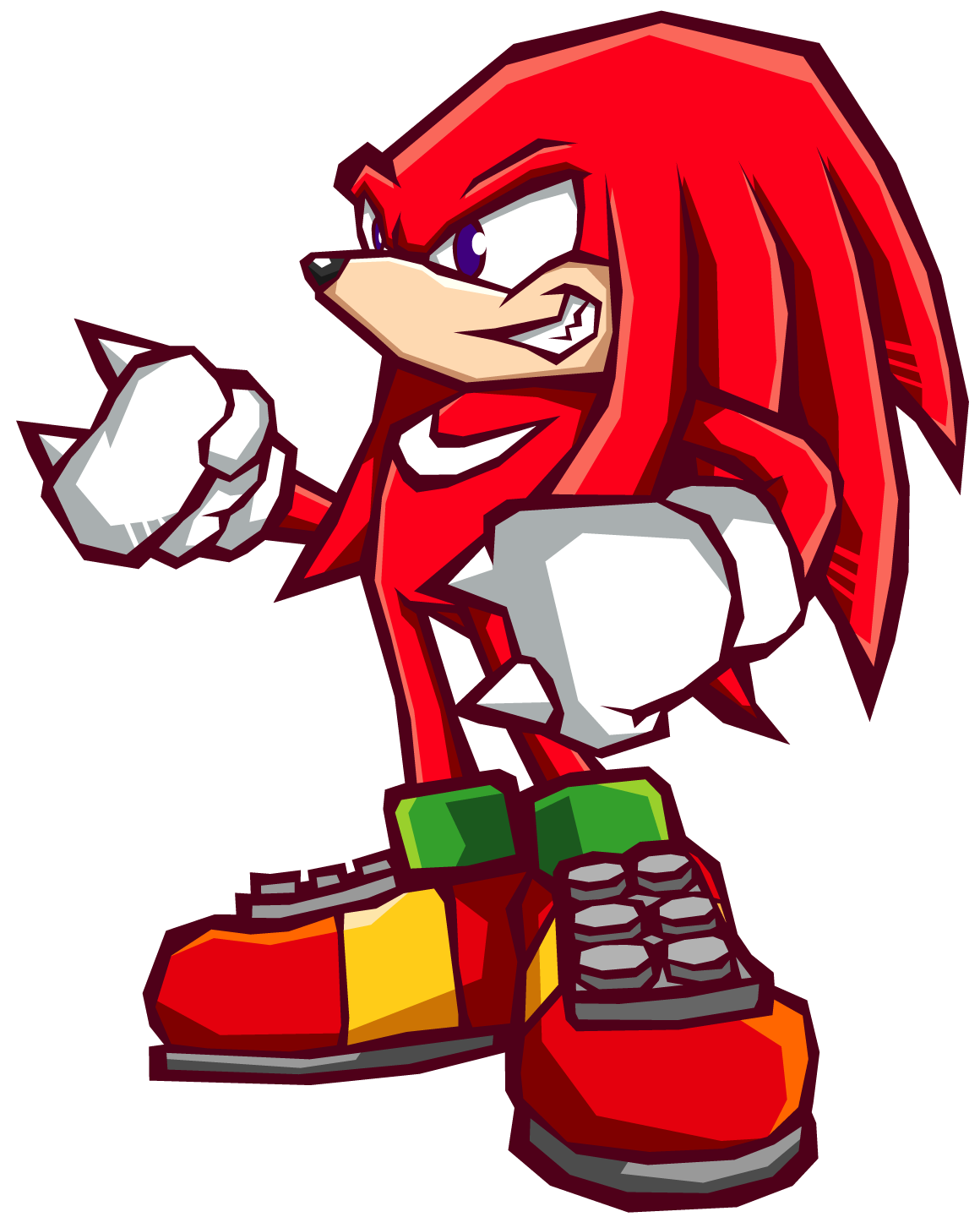Knuckles The Echidna Drawing