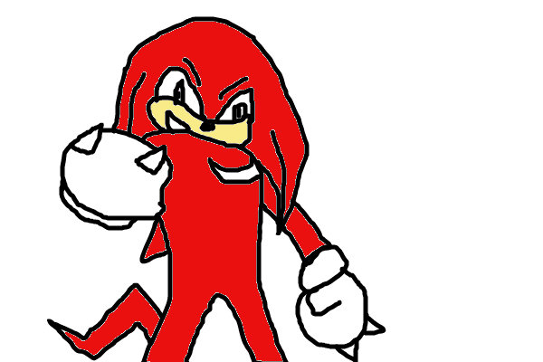 600x400 knuckles the echidna a character speedpaint drawing