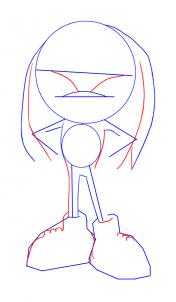 176x302 How To Draw Knuckles, Step