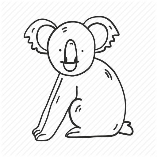 512x512 Australian Drawing Koala Transparent Png Clipart Free Download
