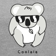 190x190 Drawing Animal Coolala Koala Cute Cartoon Women's Rolled Sleeve T