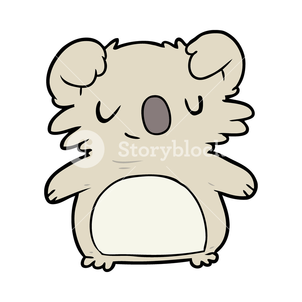 1000x1000 Cute Cartoon Koala Royalty Free Stock Image