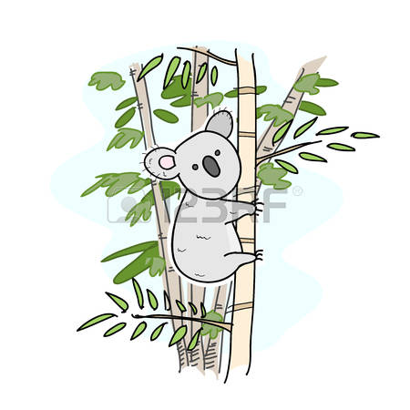 450x450 Koala Bear Clipart Tree Drawing