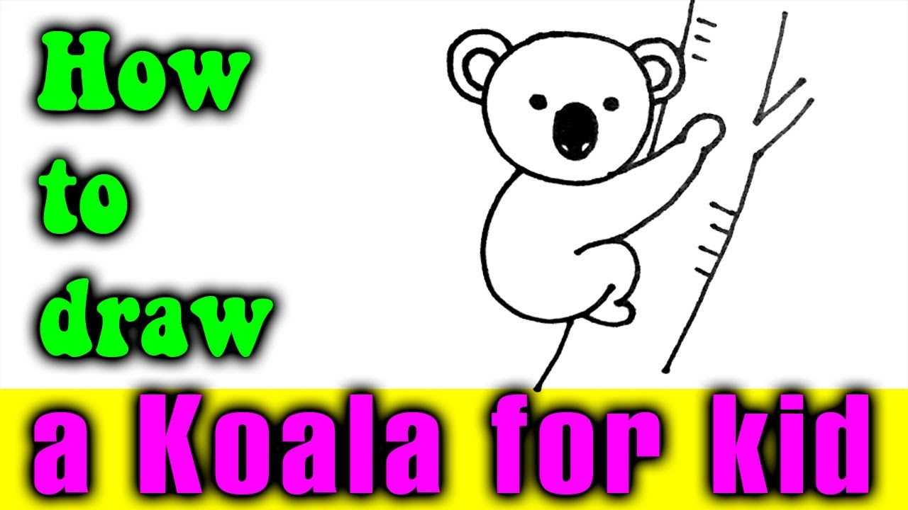 1280x720 How To Draw A Koala For Kids