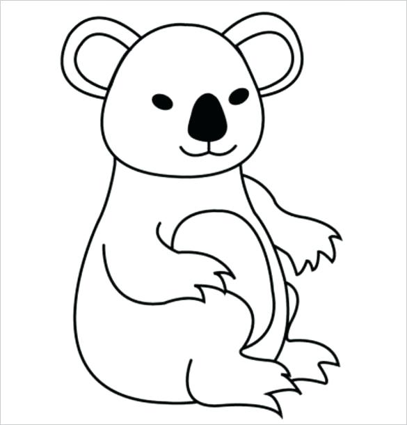 585x610 Draw Koala