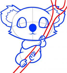 278x302 How To Draw How To Draw A Koala For Kids
