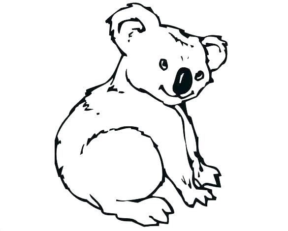 Koala Line Drawing | Free download on ClipArtMag