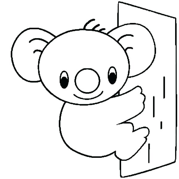 600x600 Printable Coloring Pages Koala Bears