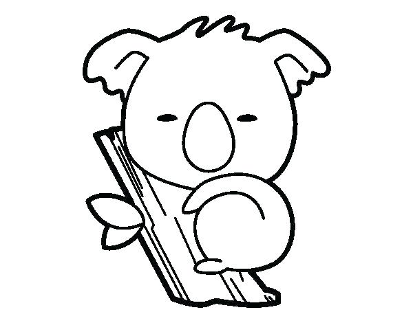 600x470 Coloring Pages Free Koala Bear Coloring Pages Line Drawing