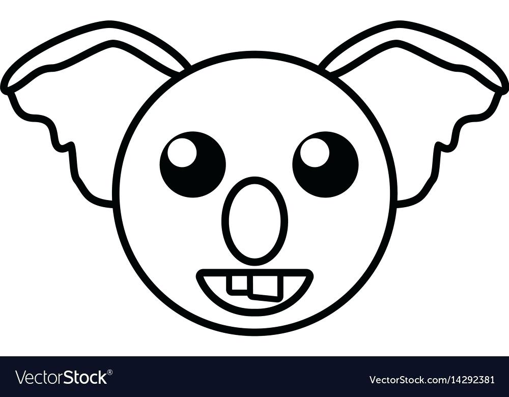 1000x780 koala outline koala outline koala bears are officially the cutest