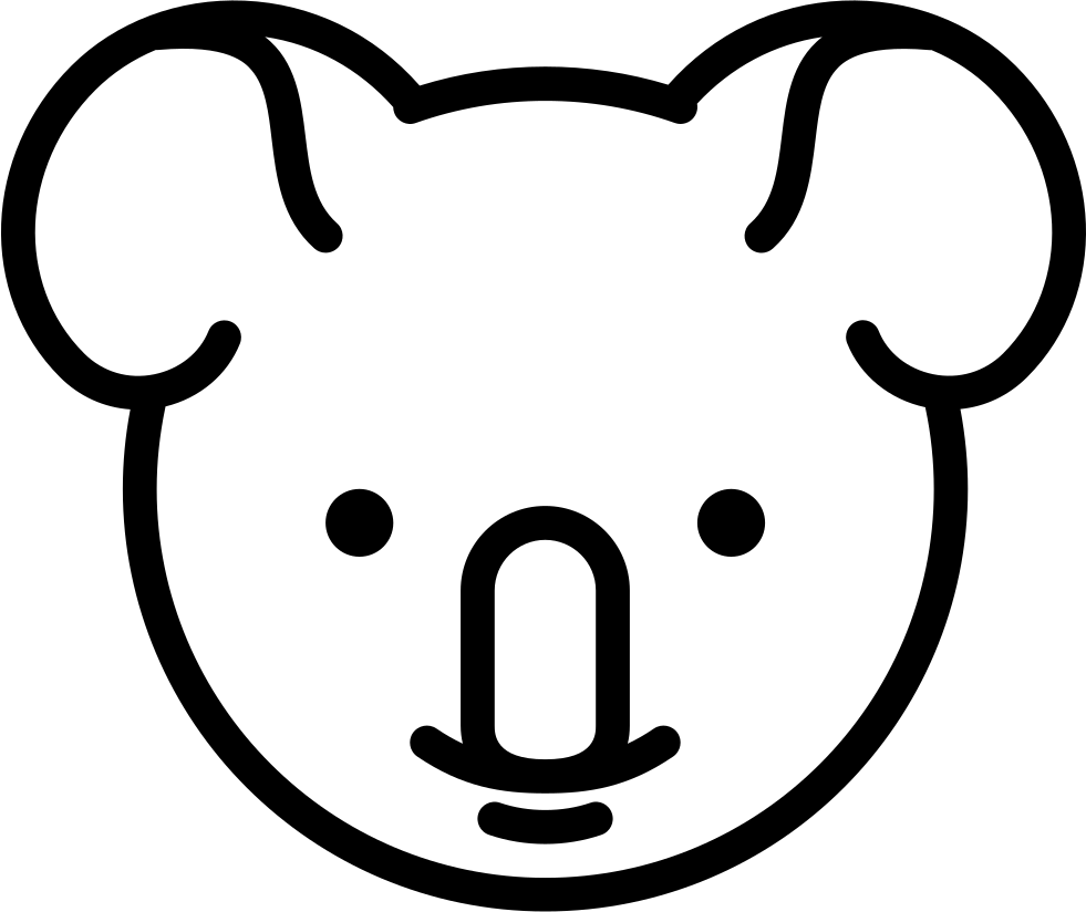 981x824 Collection Of Free Koala Drawing Outline Download On Ui Ex