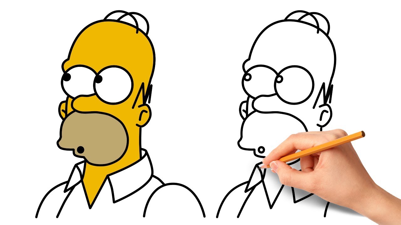 1280x720 How To Draw Homer Simpson