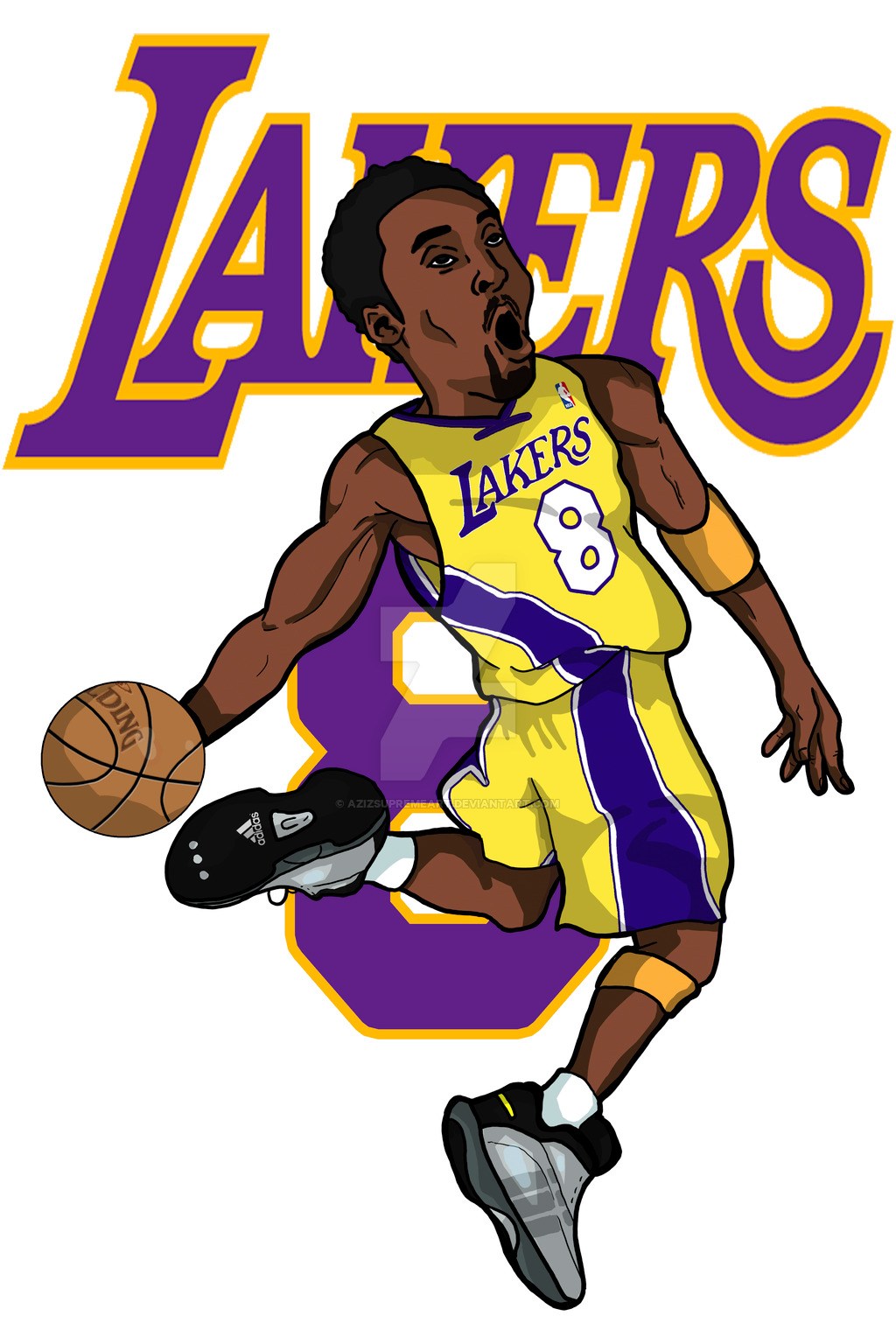 Kobe Bryant Cartoon Drawing Free Download On Clipartmag