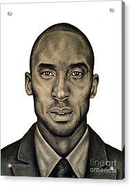 190x270 Kobe Bryant Black And White Print Drawing