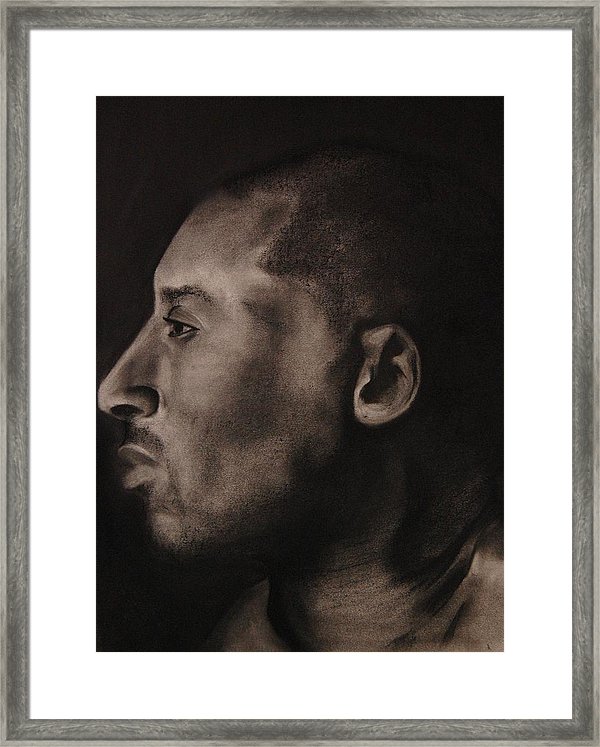 600x747 Kobe Charcoal Framed Print