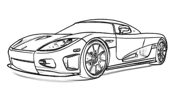 700x354 Koenigsegg Ccx Sports Car Coloring Picture Free Online Cars