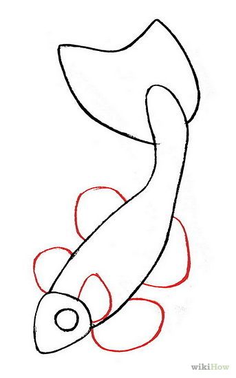 343x549 Koi Fish Drawings Easy