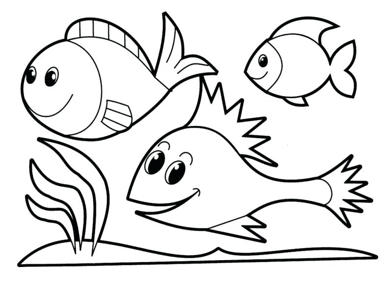 785x598 Easy Fish Drawings Running
