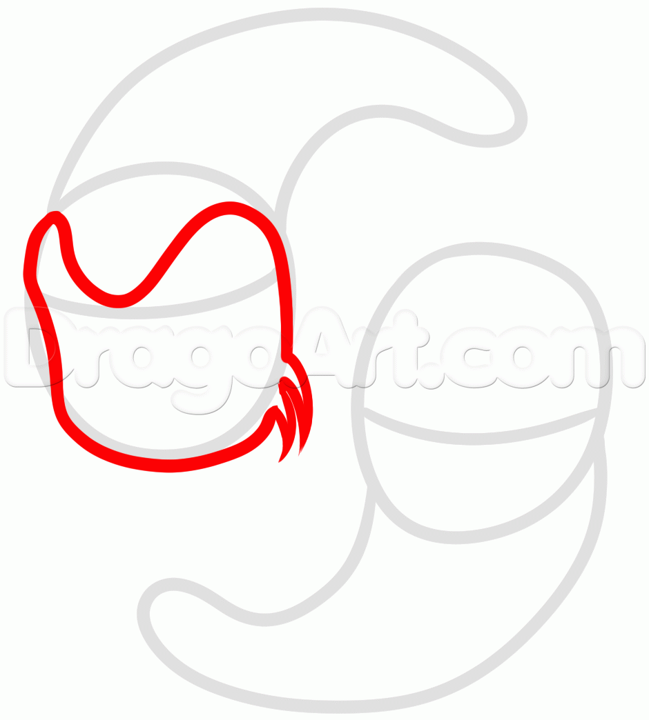 940x1044 Draw Koi Fish, Step