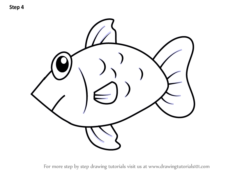 848x602 Learn How To Draw A Fish From Letter F