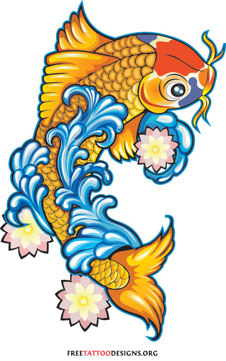 463x740 Koi Fish Tattoos Japanese