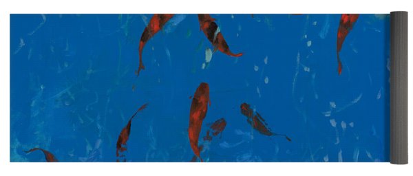600x256 Koi Fish Yoga Mats Fine Art America