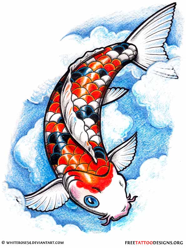 595x790 Fish Tattoos Clipart Traditional