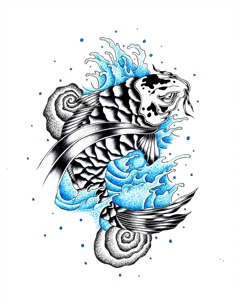 785x1018 Koi Fish Tattoo