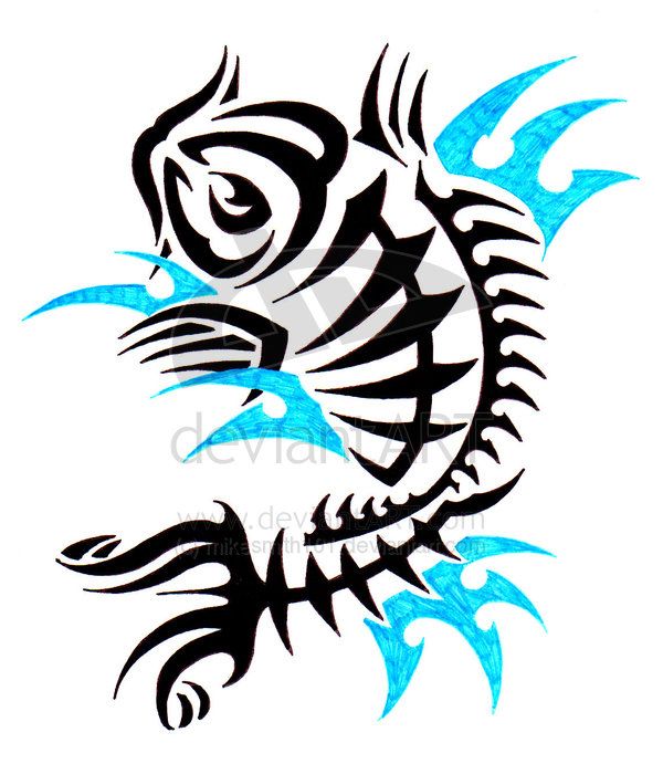 600x691 Tribal Koi Fish Tattoo Elaxsir