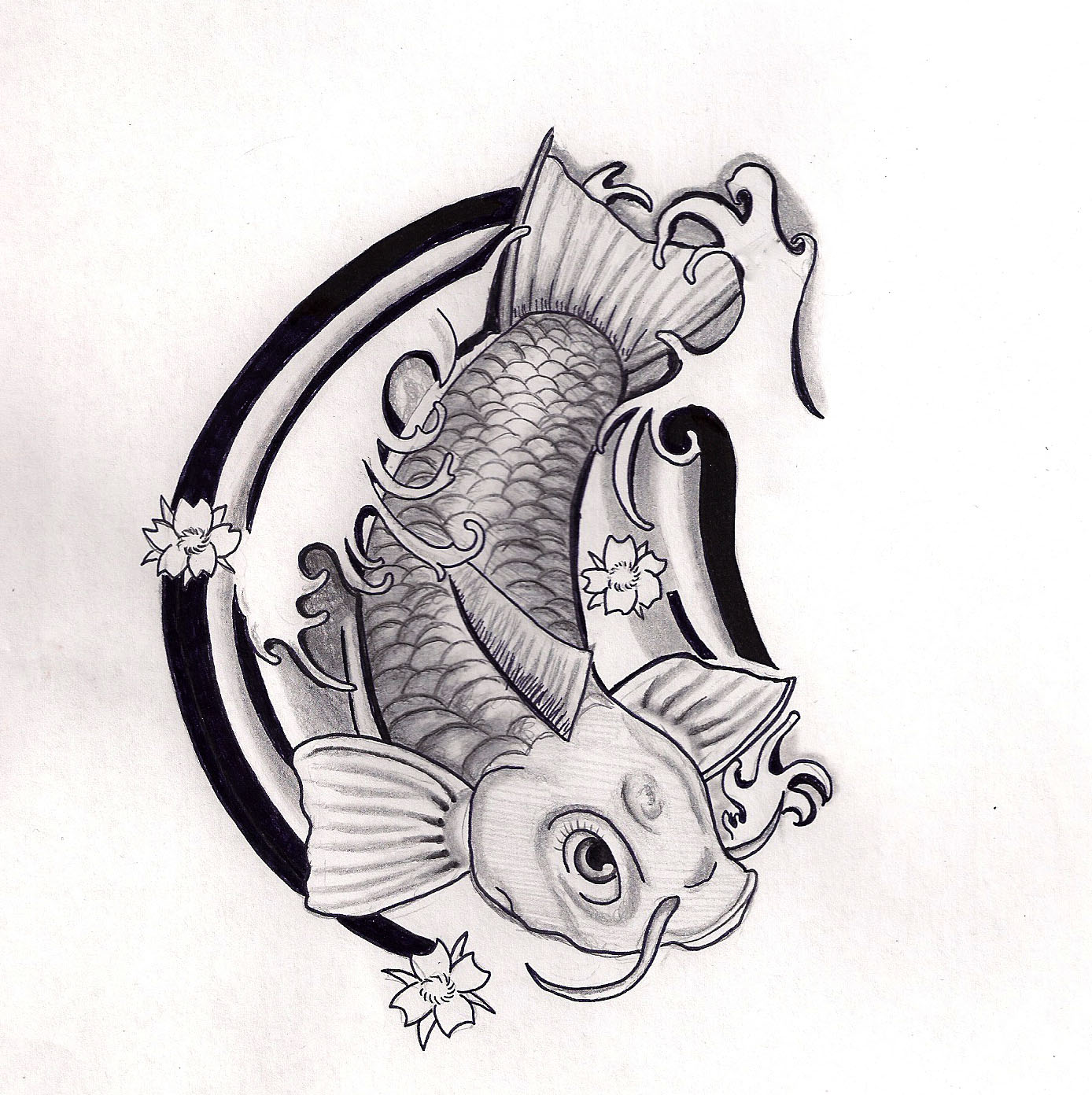 1388x1392 Gres Tatoo This Is Top Koi Fish Tattoo Designs