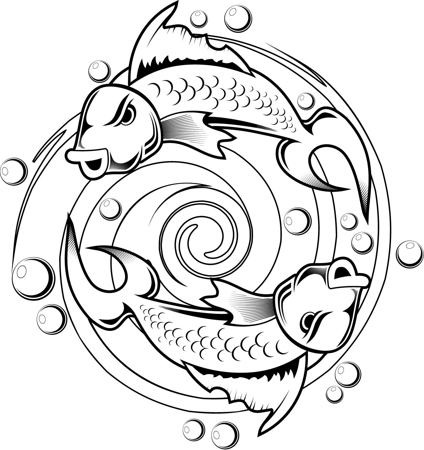 Знак зодиака рыба год дракона. Рыбы знак зодиака Инь Янь. Рыба рисунок тату. Тату рыбки Инь Янь. Знак зодиака рыбы эскиз.