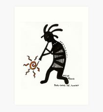 210x230 kokopelli drawing art prints redbubble