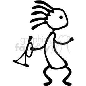 300x300 kokopelli royalty free clipart
