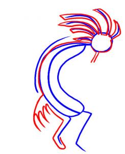 245x302 draw kokopelli, step