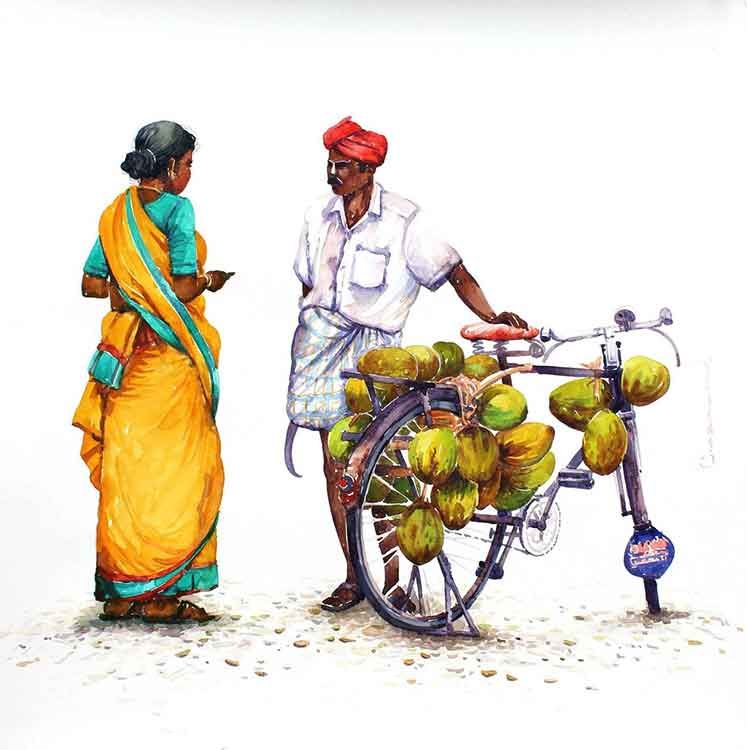 747x750 kolkata art house art painting art, painting, watercolor art