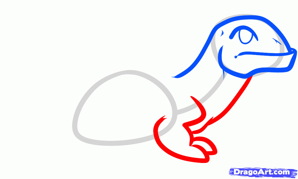 1021x614 Draw A Komodo Dragon For Kids, Step