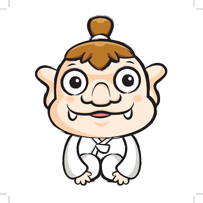 416x416 Korea Goblin Character Is A Polite Korean Premium Clipart