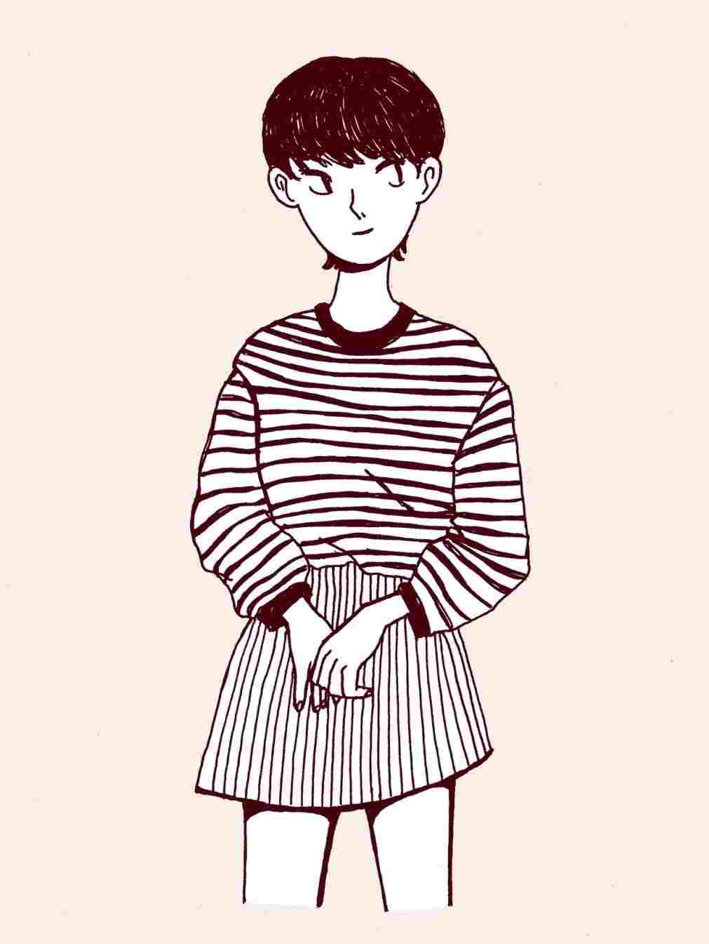 1011x1345 Cute Korean Boy Drawing