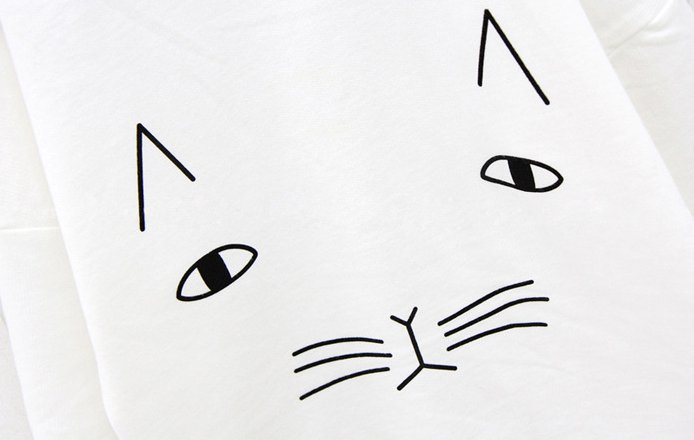 694x440 Casual Child Korean Style Tops Kitty Fashion T Shirt