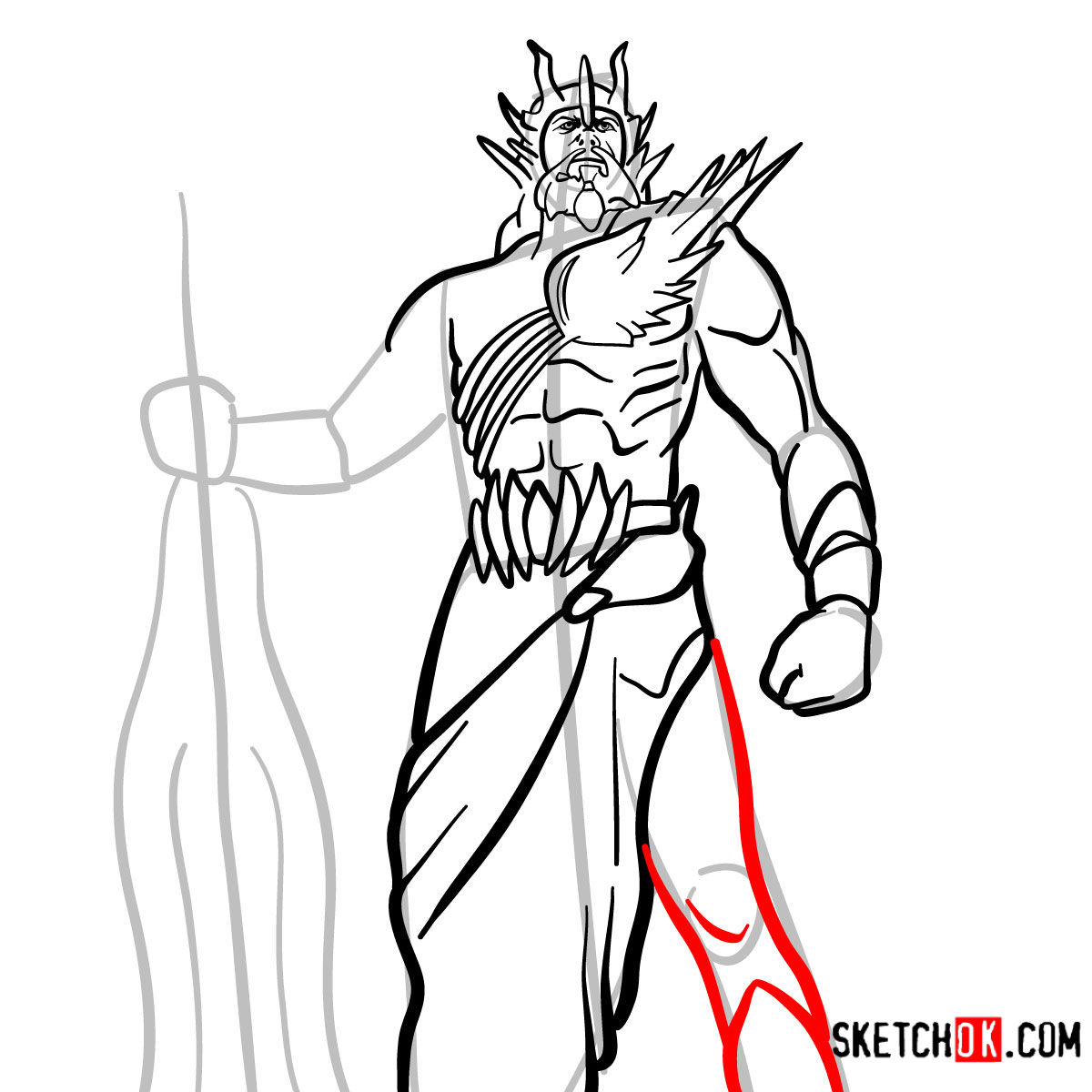 1200x1200 how to draw poseidon god of war