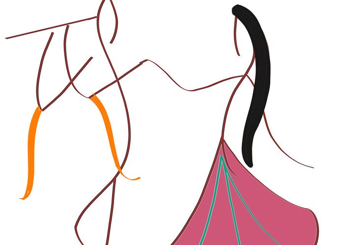 700x500 Radha Krishna Greeting Card For Sale