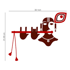 224x224 Krishna Line Art Abstract